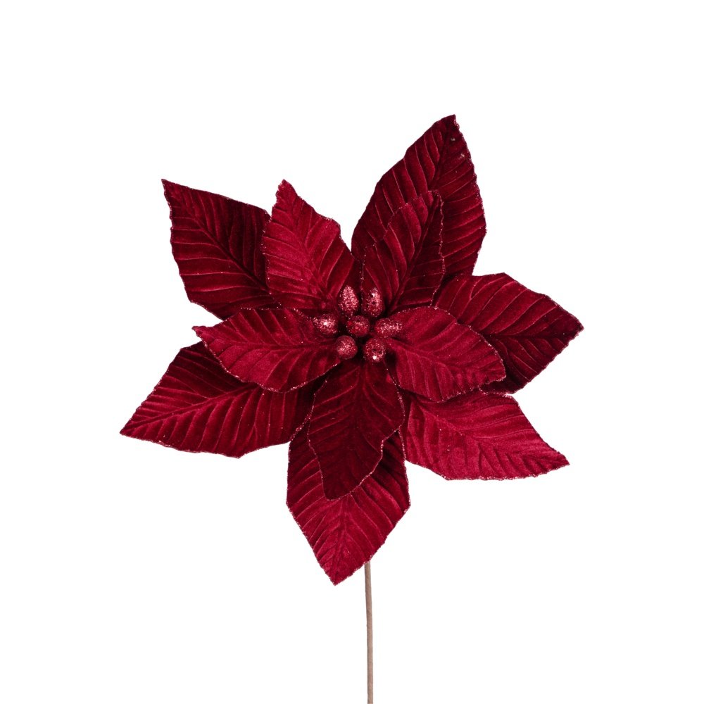 TERCIOPELO FLOR, TODOS INTENSO ROJO, 40X45CM