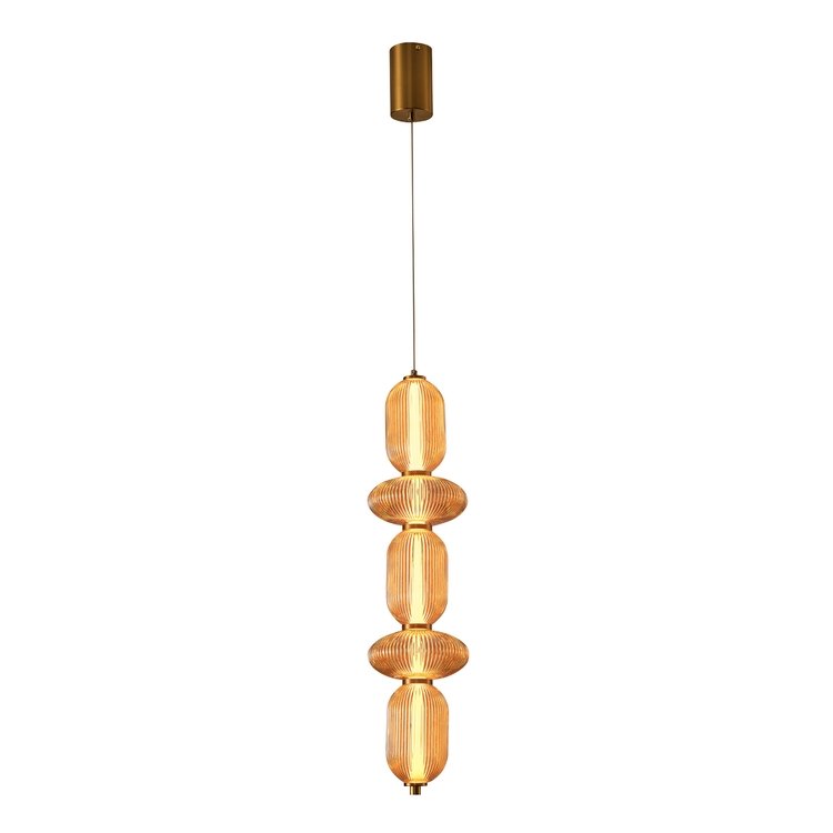 LÁMPARA DE TECHO COLGANTE VIDRIO / METAL LED 24W 1900Lm 3000K 250X860X1460mm REGULABLE TRIAC ARTE ILLUMINA VERENA