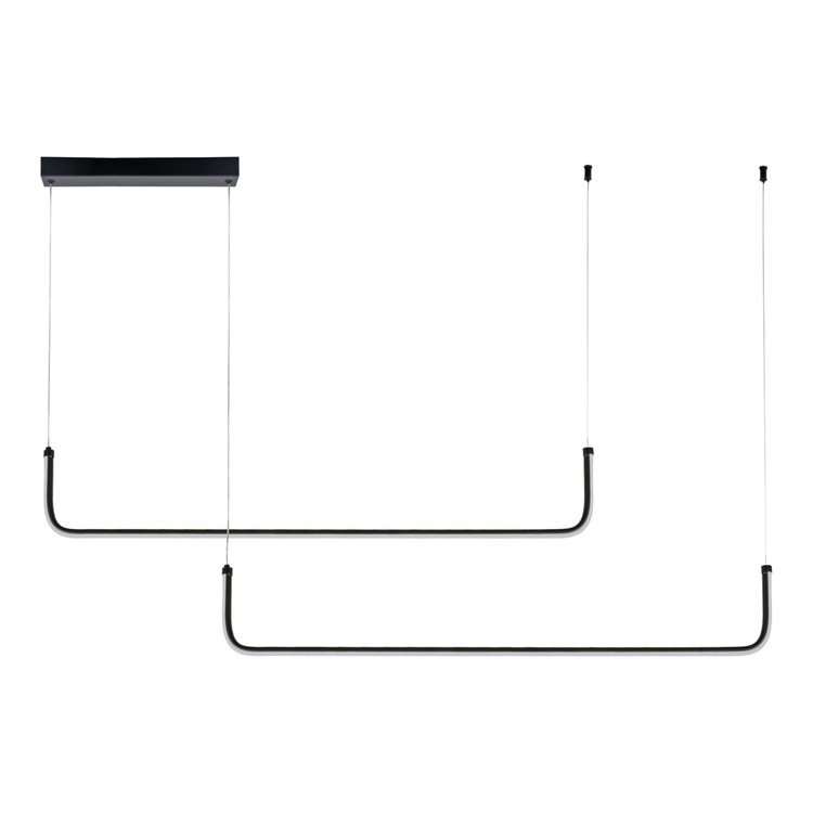LÁMPARA DE TECHO COLGANTE ALUMINIO LINEAL UNA LUZ LED 32W 2080Lm 3CCT 1200X1200mm ARTE ILLUMINA