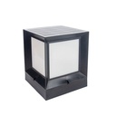 LUMINARIA SUELO SOLAR CUADRADO DE PLÁSTICO LED 4W (3000-4000-6500K) Y 1xE27 Máx. 10W 150x150x190mm IP44 NEGRO ARTE ILLUMINA