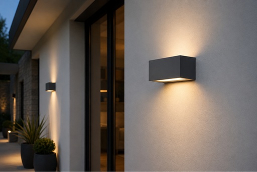 APLIQUE DE PARED E27 "AMIGO" 250x110x110 IP54 ARTE ILLUMINA