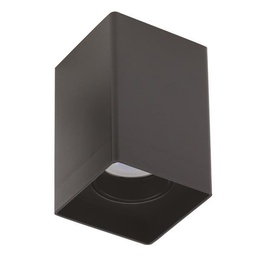 BASE DE TECHO "BASIS K" PLASTIK  GU10 80x80x125 NEGRO (OLD REF. E.145-25016)