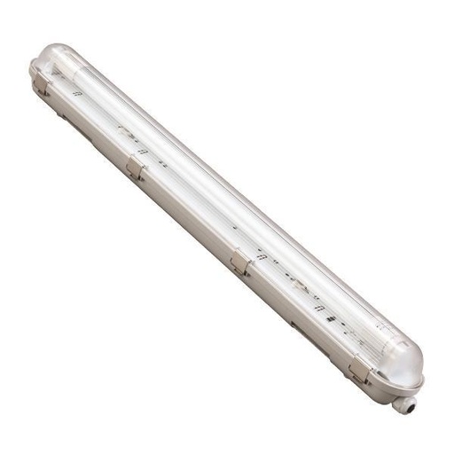 [147-56062] PANTALLA ESTANCA PARA TUBO LED 1x1,50m CON CLIPS INOX