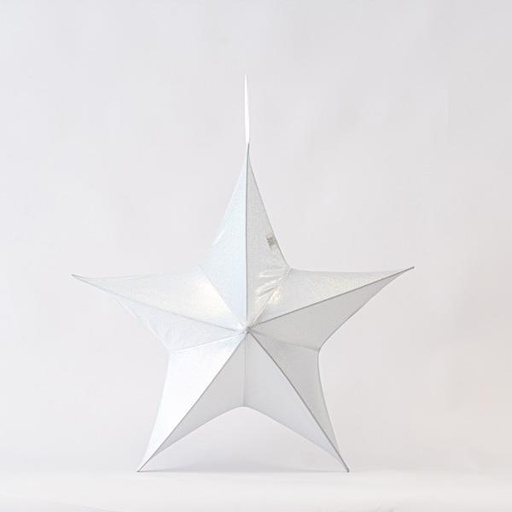 [600-45792] ESTRELLA,TEJIDO BLANCO IRIDISCENTE, 80cm