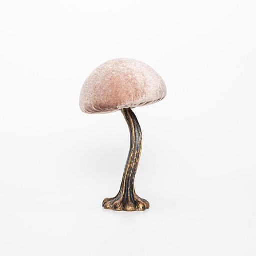 [600-45546] SETAS DE TERCIOPELO, BEIGE, 7,5x10,5cm