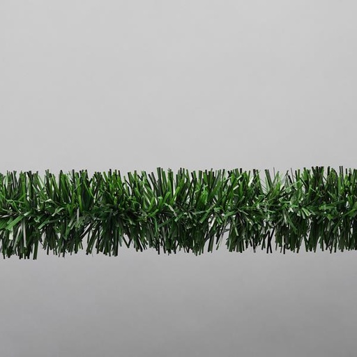 [600-30206] GUIRNALDA TINSEL 5m x 6cm COLOR VERDE NATURAL