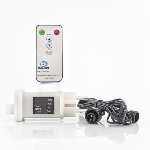 [600-19920] ADAPTADOR, 31V/12W, HASTA 1500 LED, MANDO A DISTANCIA (ON/OFF + TEMPORIZADOR + DIMMER), CABLE VERDE 3m, IP44