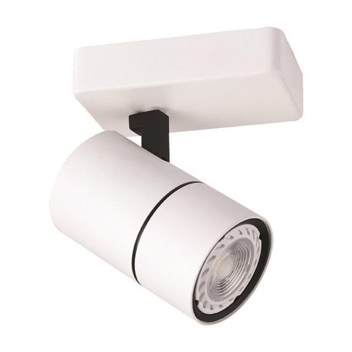 [145-25006] REGLETA CON FOCO 1xGU10 BLANCO / NEGRO "ALINE"