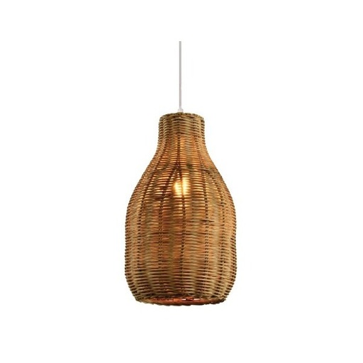 [144-31001] LUMINARIAS COLGANTES SIMPLE E27 Ø210x360 BAMBÚ