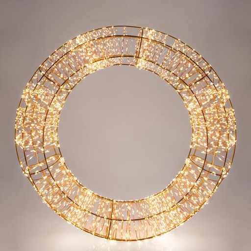 [600-22428] GUIRNALDA ILUMINADA, 4800 LED BLANCO CÁLIDO, CON ADAPTADOR, CABLE DE COBRE, 70cm