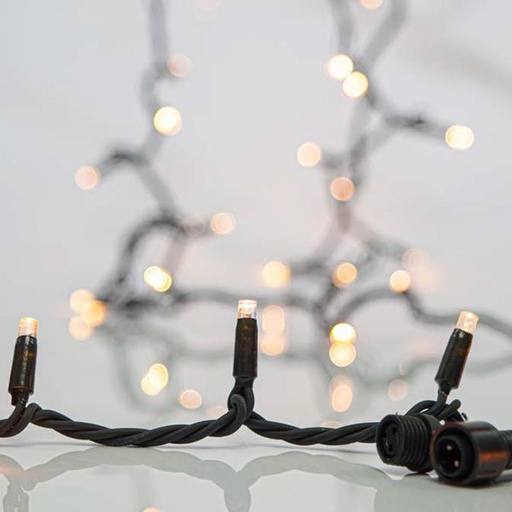 [600-11986] LÍNEA, 96 LED, 24V, 2 CONECTORES, HILO DE CAUCHO VERDE, LED BLANCO CÁLIDO POR 10cm, SET 5 LÍNEAS Y UNA PROLONGACIÓN 300cm, __65