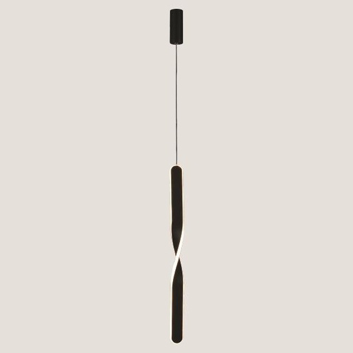 [144-16011] LUMINARIA COLGANTE LED 20W 3000Κ Ø42x60 NEGRO