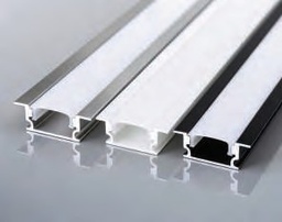 PERFIL EMPOTRABLE DE ALUMINIO + DIFUSOR OPAL 16.7x6.5mm L=2m PLUS EUROLAMP