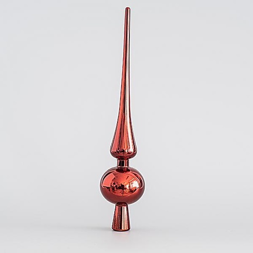 [600-45319] TOP ÁRBOL DE PLÁSTICO, ROJO PROFUNDO, BRILLANTE, 28cm