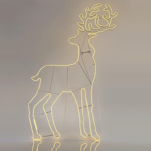 [600-23036] RENO, CABLE DE LUZ LED DE NEÓN DE 12 m, 2 VÍAS, BLANCO CÁLIDO, 180x104 cm, IP44