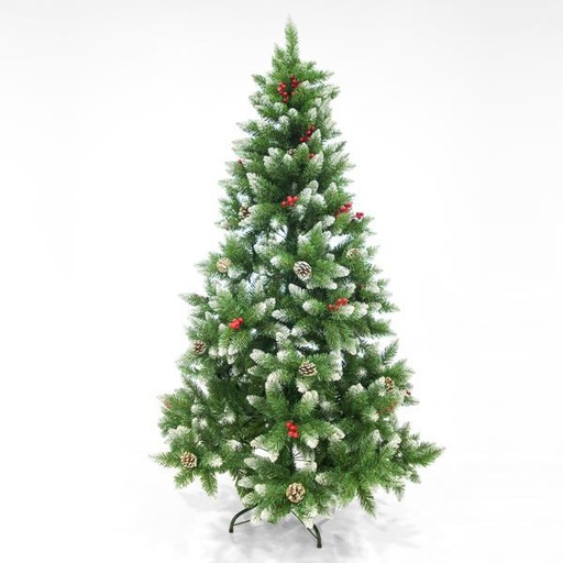 [600-30173] ÁRBOL NEVADO CON BAYAS, 2,40m