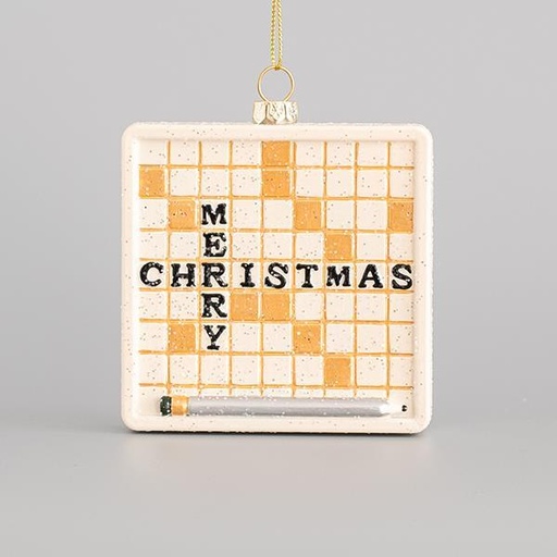 [600-44903] ADORNO JUEGO DE PALABRAS, FELIZ NAVIDAD, 8,7x10,4cm