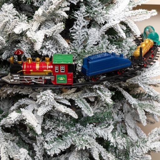 [600-47284] TREN CON RIELES, PARA ÁRBOL DE NAVIDAD, 36 PIEZAS