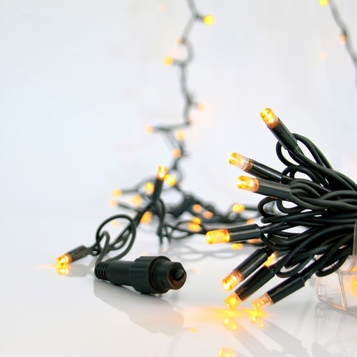 [600-09379] LÍNEA, 96 LED 5 mm, 24 V, CABLE DE GOMA VERDE, 2 CONECTORES HASTA 10 JUEGOS, LED LUZ DIURNA, POR 10 cm, JUEGO DE 5 LÍNEAS Y 1 EXTENSIÓN DE 3 m, ΙΡ65