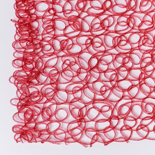 [600-23554] SETO DE PVC, ROJO CON BRILLO, 1x10cm