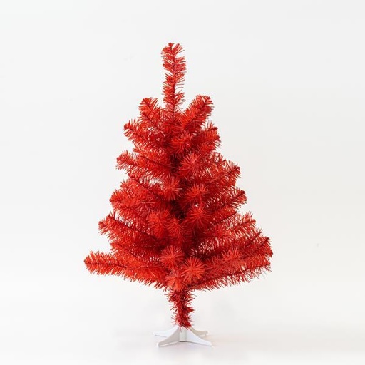 [600-30129] ÁRBOL 60cm, 70 PUNTAS (ANCHO DE LAS PUNTAS 6cm), COLOR ROJO
