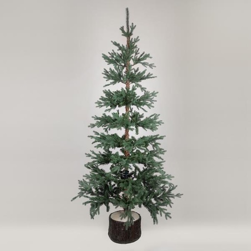 [600-30643] ABETO DINAMARCA, PE Y PVC, CON BANCO DE MADERA EN LA BASE, 210cm