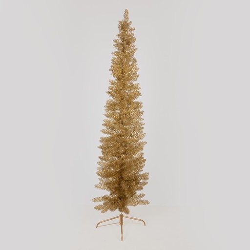 [600-30666] ÁRBOL DE ORO, SUPERSLIM, 210 cm