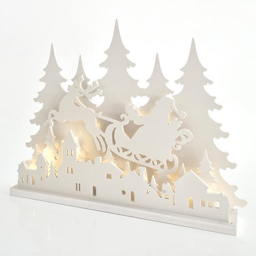 [600-40589] MESA DECORATIVA ILUMINADA, 89 LED, CON TRANSFORMADOR, CON TRINEO, 80x11,5x60cm, IP44