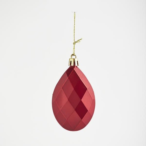 [600-42741] DIAMANTES DE PLÁSTICO, ROJOS, SET DE 6 PIEZAS, 8 cm