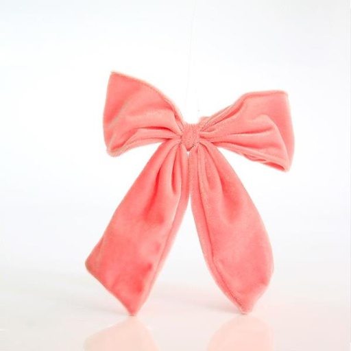 [600-43757] LAZO DE TERCIOPELO ROSA, 15x2x17cm