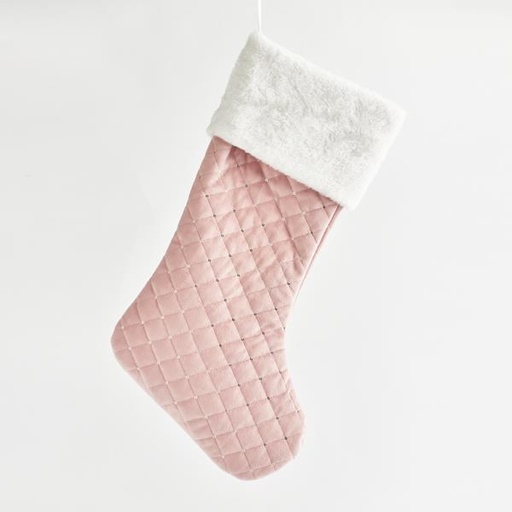 [600-44168] CALCETÍN, ROSA, TERCIOPELO, 48cm