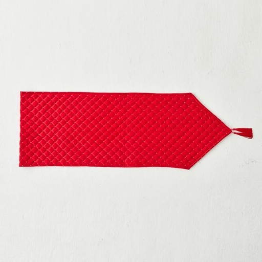[600-44172] CAMINO DE MESA, ROJO, TERCIOPELO, 180x32cm
