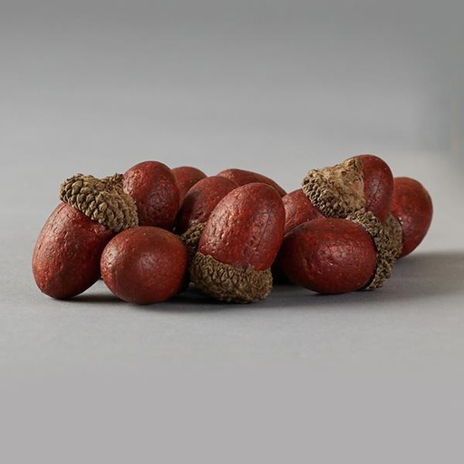 [600-44439] BELLOTAS ROJAS EN BOLSA DE PAPEL, SET DE 12 UDS., 3,5 cm