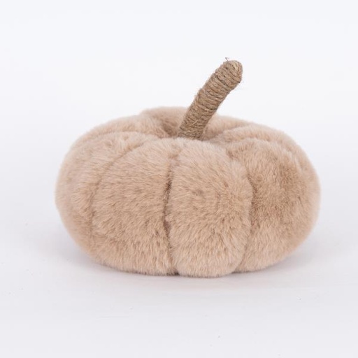 [600-46052] CALABAZA DE PIEL, MARRÓN, 15x16cm