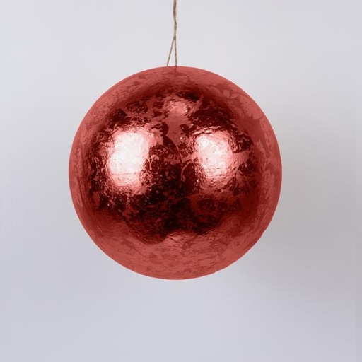 [600-46120] PELOTA, ROJO METALIZADO, 25cm