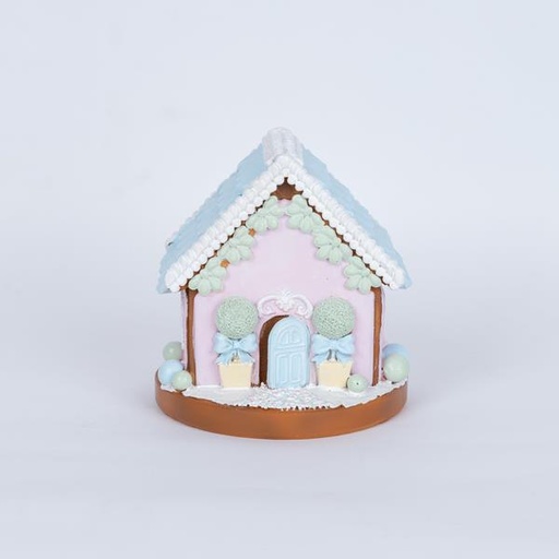 [600-46185] CASA DE JENGIBRE, ROSA, 12,5cm