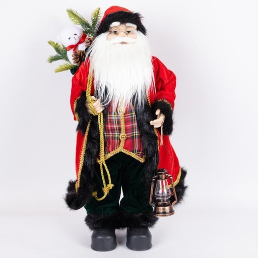 [600-46358] PAPÁ NOEL CON ROPA ROJA, 60cm
