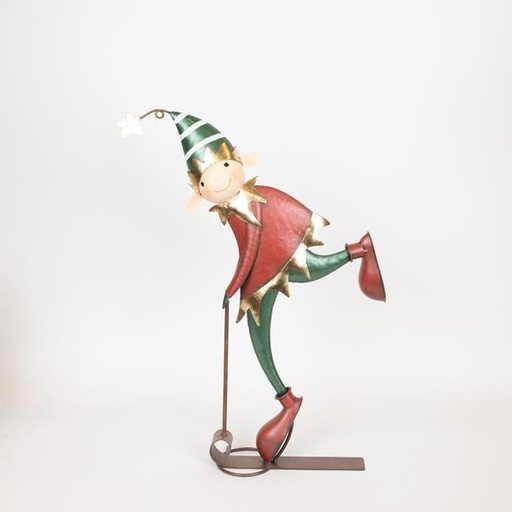 [600-46491] ELFO METÁLICO CON PATINETE, 54,61 CM