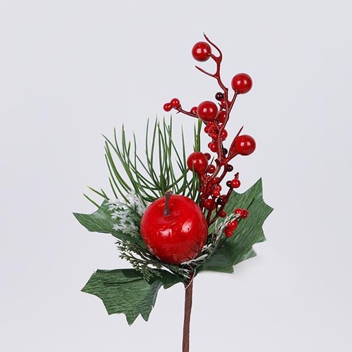 [600-46685] PICO CON MANZANA Y BAYAS, 26CM