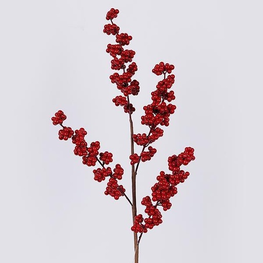 [600-46702] RAMA CON PEQUEÑOS BAYAS ROJAS, 55CM