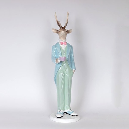 [600-46745] POLIRESINA MR DEER, AZUL CLARO, 24,5X19X70