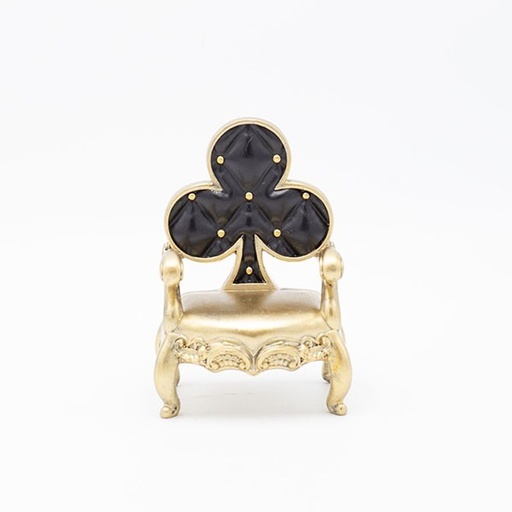 [600-46751] SILLA DE POLIRESINA, REINA DE TRÉBOLES, 9,5X7,5X13,5CM