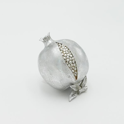 [600-46826] GRANADA DE POLIRESINA, PLATA, 9X17CM