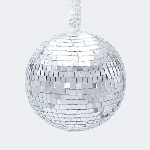 [600-47051] BOLA DE CRISTAL, DISCO, PLATA, 14CM