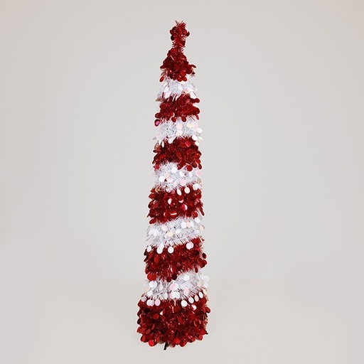 [600-47067] CONO DE CARAMELO CON LENTEJUELAS, PLEGABLE, 150CM