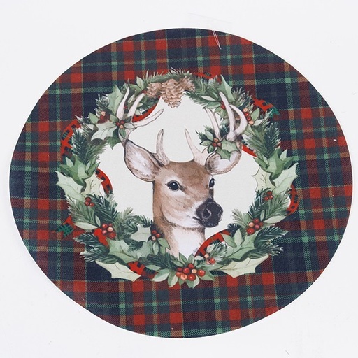 [600-47180] MANTEL INDIVIDUAL CON RENO, 40CM