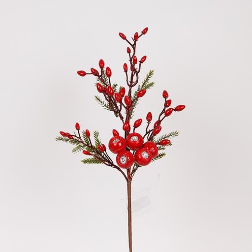 [600-47533] RAMA CON ARÁNDANOS Y BAYAS, 48CM