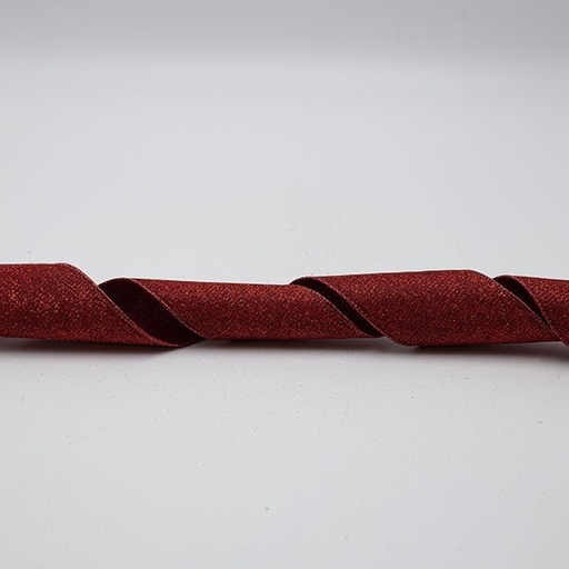 [600-47559] CINTA ROJA CON BRILLO 6,30 CM 10 M