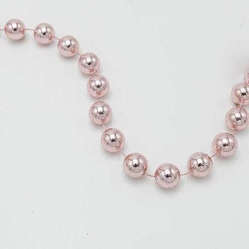 [600-47583] CADENA CON PERLAS ROSAS, 20MM, 270CM
