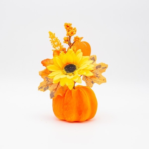 [600-47646] DECORACIÓN DE OTOÑO CON GIRASOL, 22CM